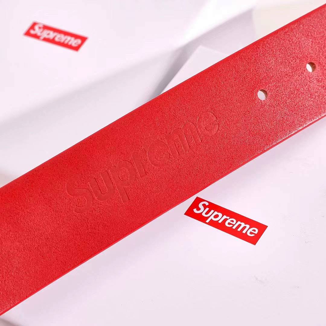 bag/homeware/accessories SU* BELT RED / BLACK Real Cow Leater - Image 14