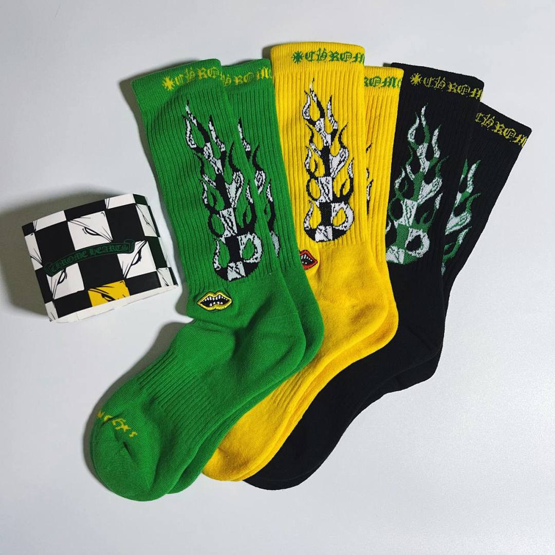 Chanel Chrome-Hearts 2023 Season Towel Socks - Image 8