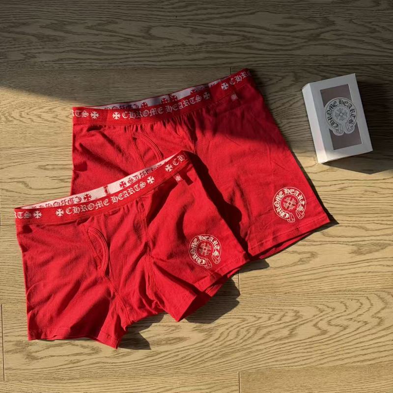 Chanel CHR HEARTS New Underwear Boxer Brief ORANGE Long & Short ——Perfect Quality