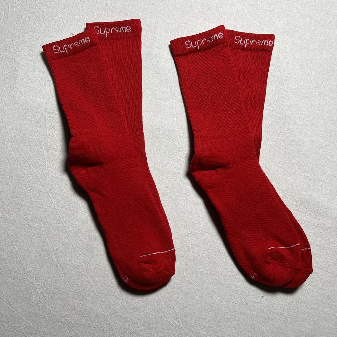 Accessiories SU* Red Towel Socks 2 Pairs A Set - Image 3