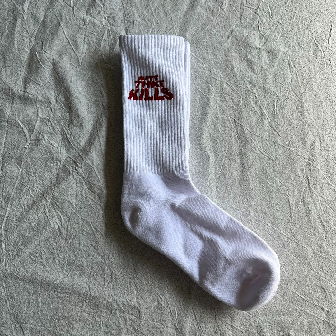 Lanvin Gallery Dept “ARE THE KILLS" Towel Socks - Image 6
