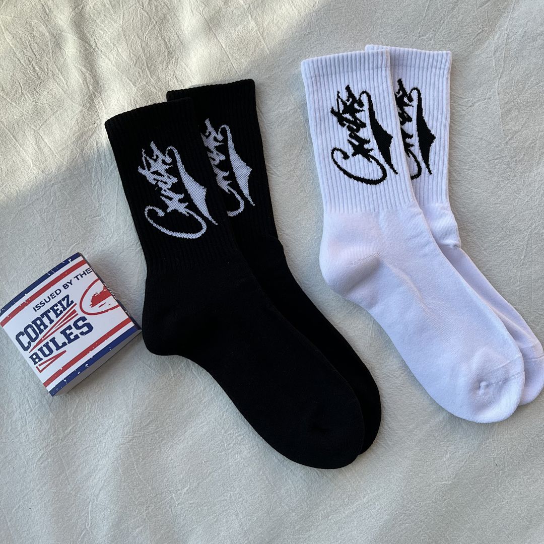 Accessiories CO Baseball Socks (Black And White Blue) - Image 11
