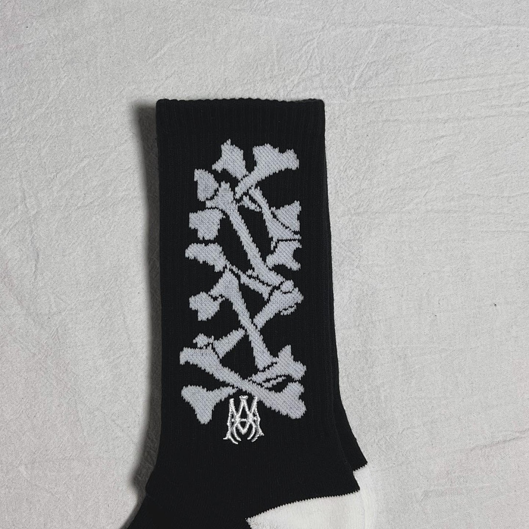 AMIRI BONES SOCK (Black/White & White/Black) - Image 5