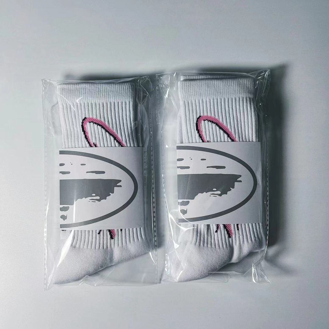 Accessiories 1:1 Coreteiz Pink Star Towel Socks - Image 3