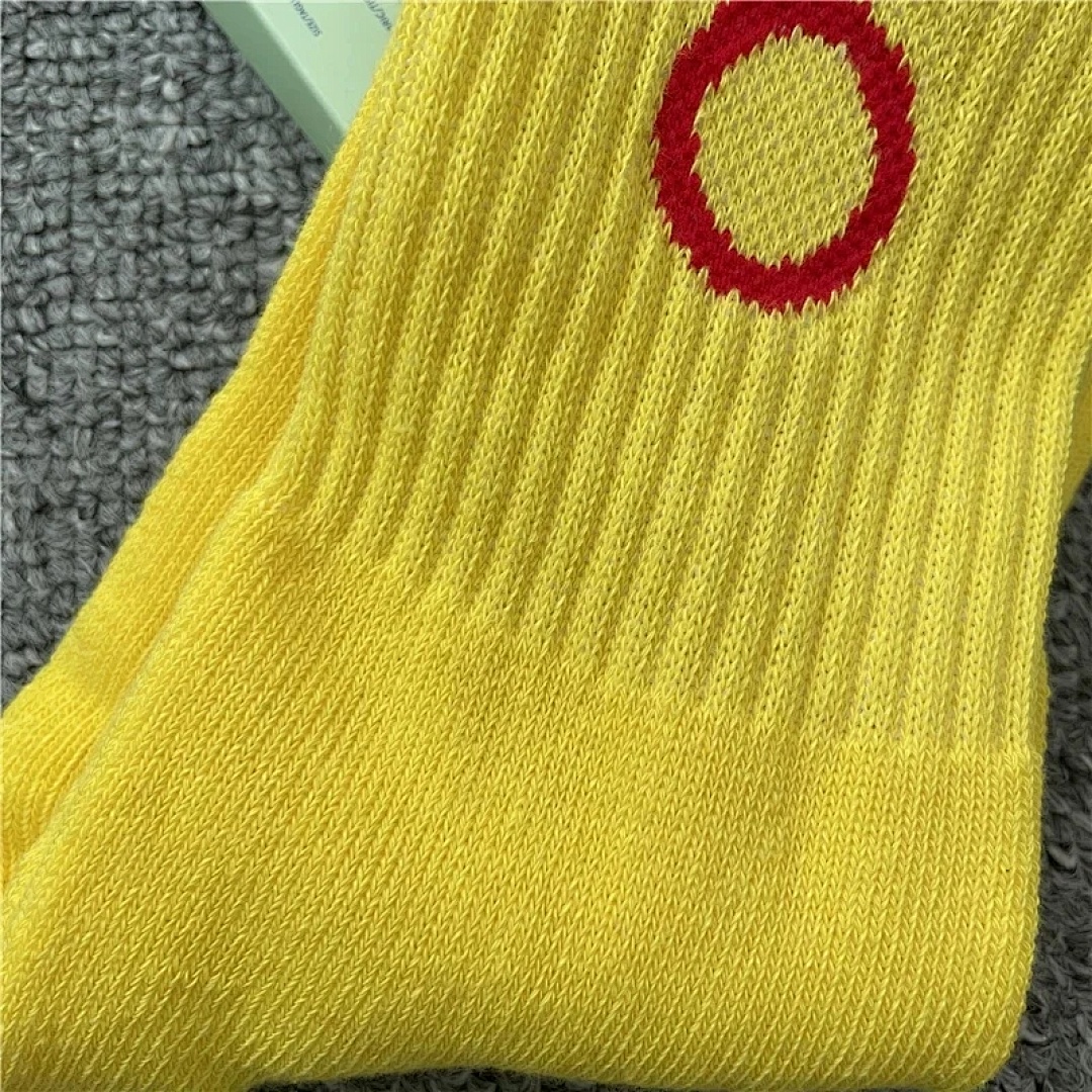 Accessiories 2021Ss OW Yellow Sock - Image 6