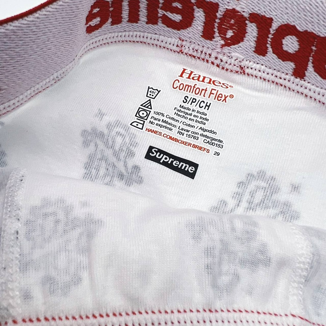 Chanel SU* Hanes Boxer Briefs Fruit Floral Triple (Black/Red/White) - Image 7