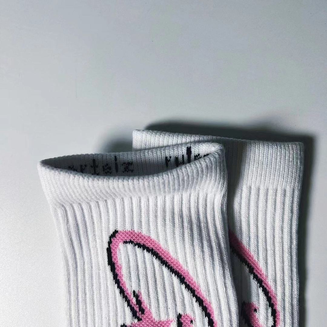 Accessiories 1:1 Coreteiz Pink Star Towel Socks - Image 6