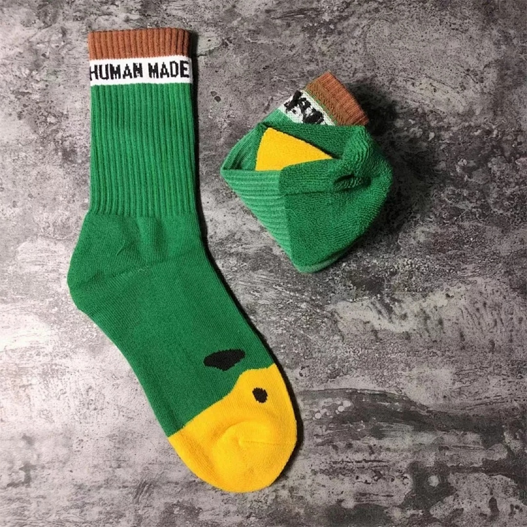 Accessiories Human Made Green Cartoon Socks - Image 2
