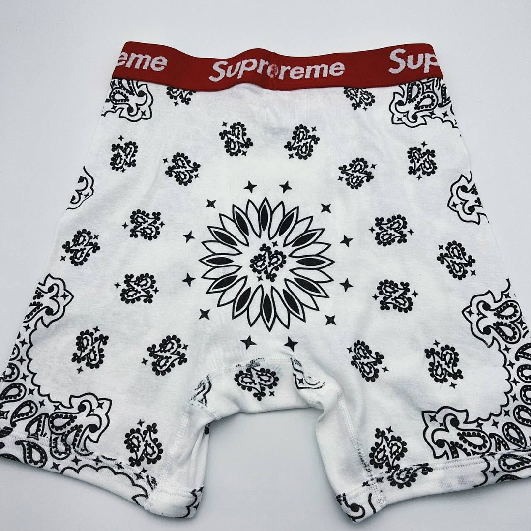 Chanel SU* Hanes Boxer Briefs Fruit Floral Triple (Black/Red/White) - Image 4