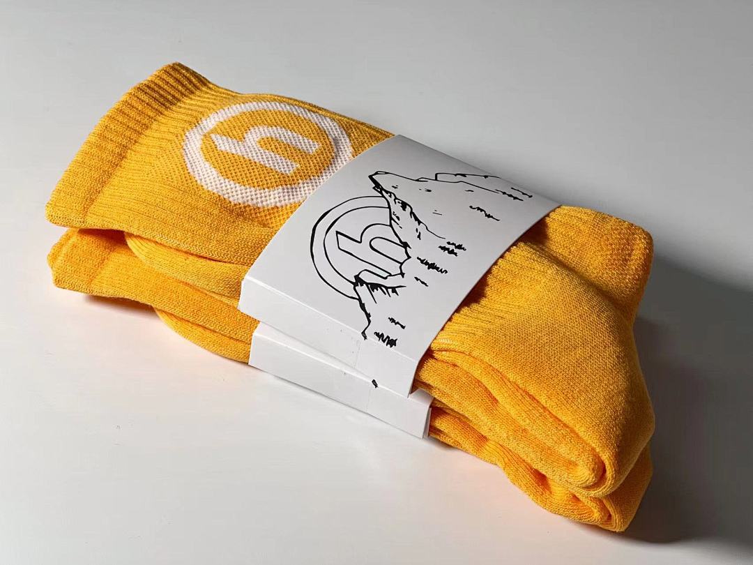 Accessiories 1:1 Hidden Socks Towel Bottom Orange——Unique Correct Version - Image 3