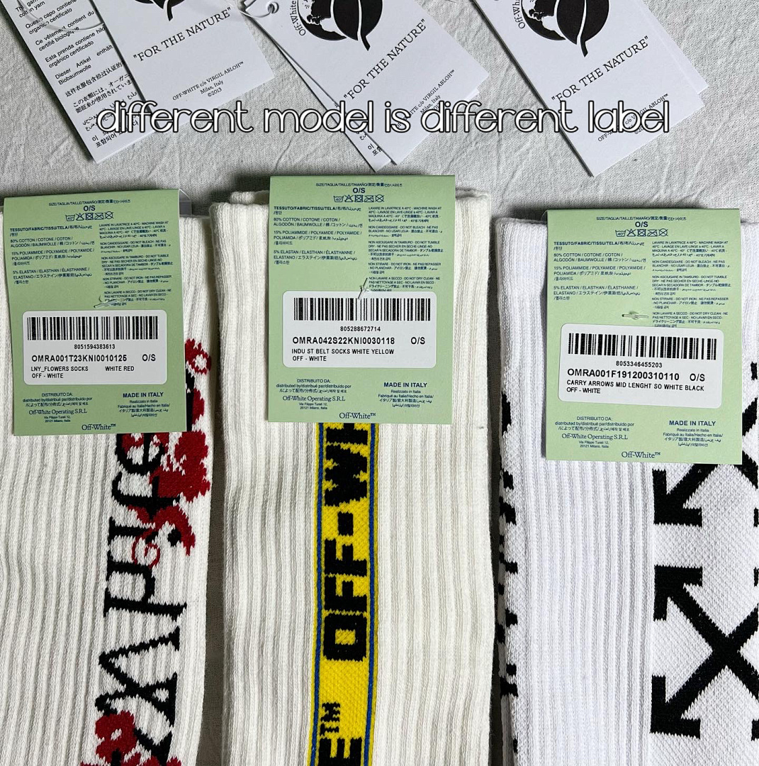 Accessiories OFF White Top Towel Socks - Image 14