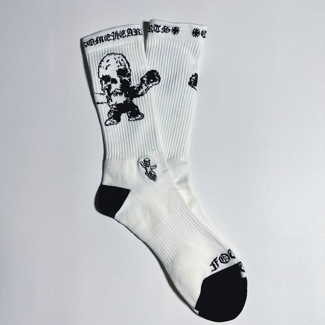 Chanel Chrome Hearts FOTI 3 Pairs Socks - Image 12