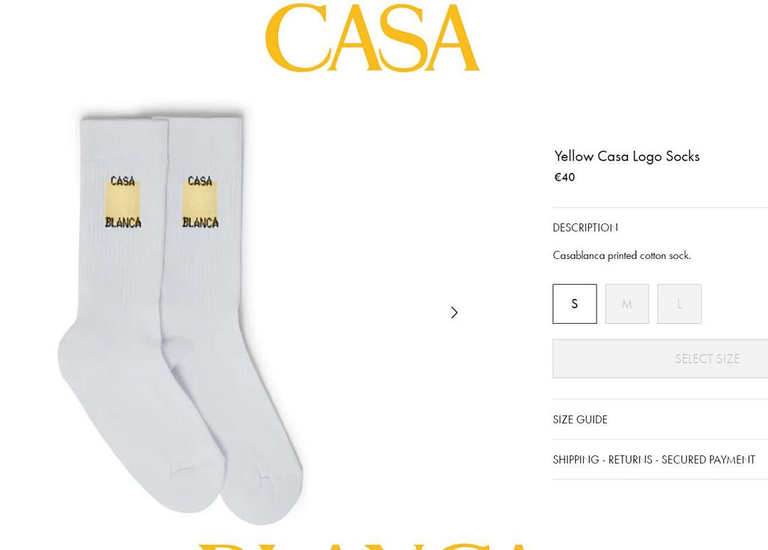 Accessiories Casablanca Casa Towel Socks - Image 3