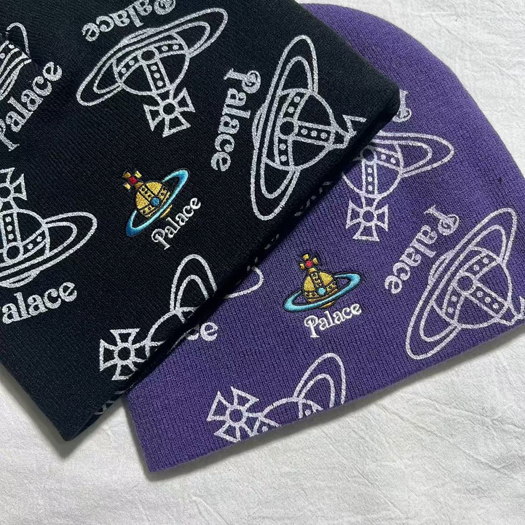 Hats PA X VIVIENNE Beanie (3Color. ——Black,Purple,Blue) - Image 15