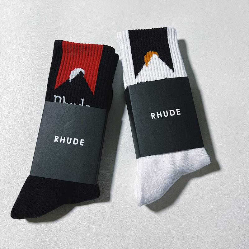 Accessiories RHUDE MOONLIGHT SPORT Towel SOCK Black Red 1: 1 (Moon Light), photo 1
