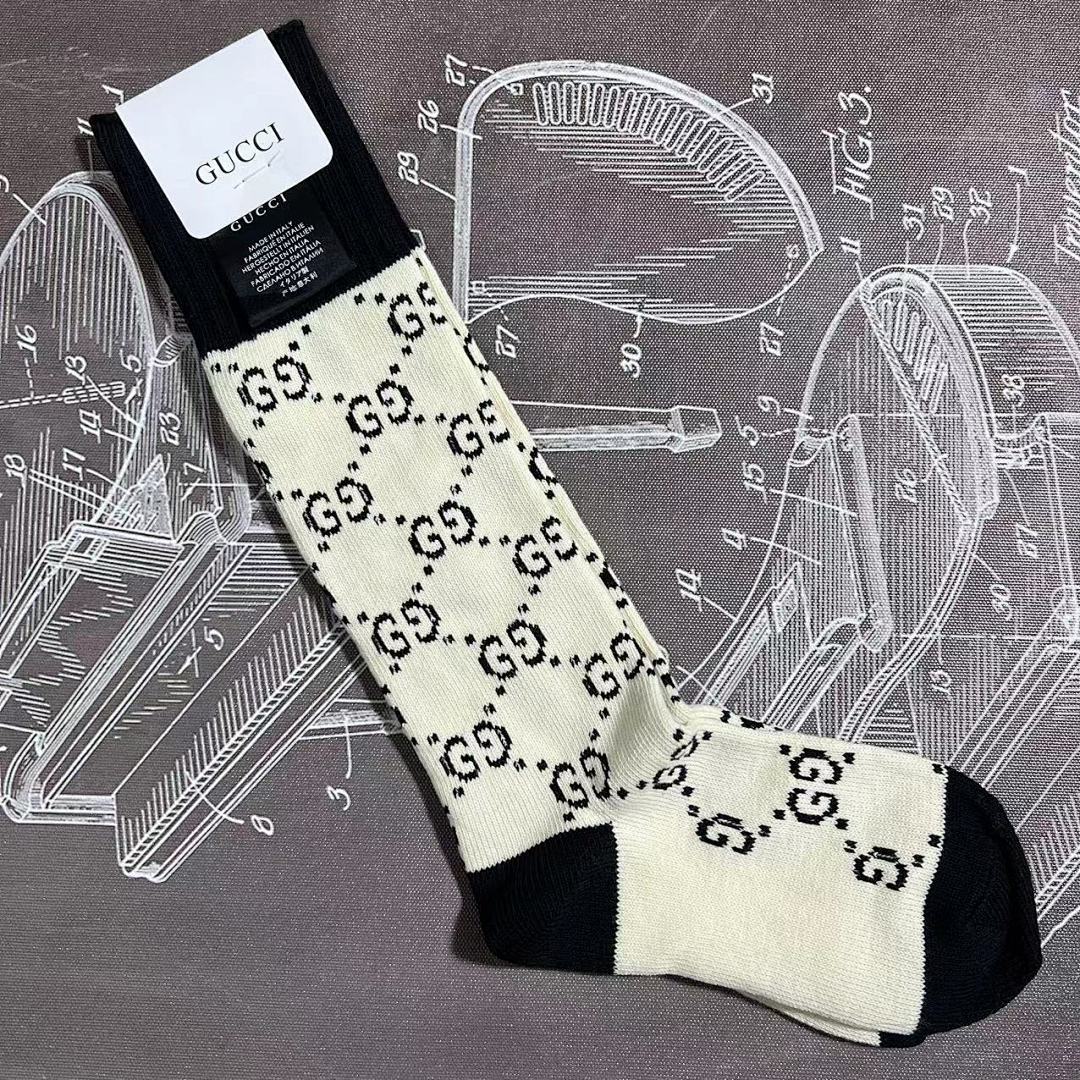 Accessiories G White Socks Long