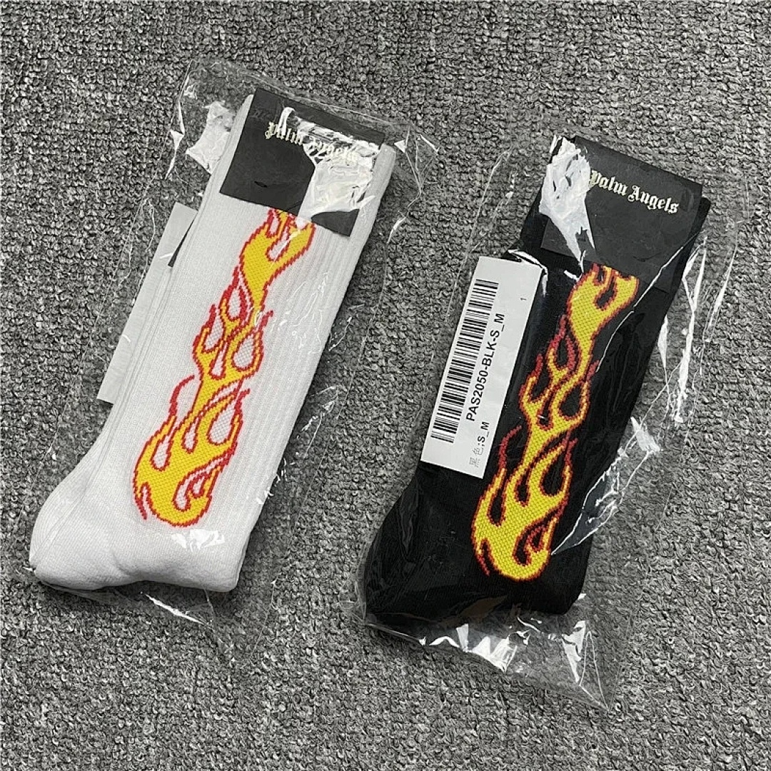 Accessiories 1:1 Palm Angels Flame Towel Socks - Image 6