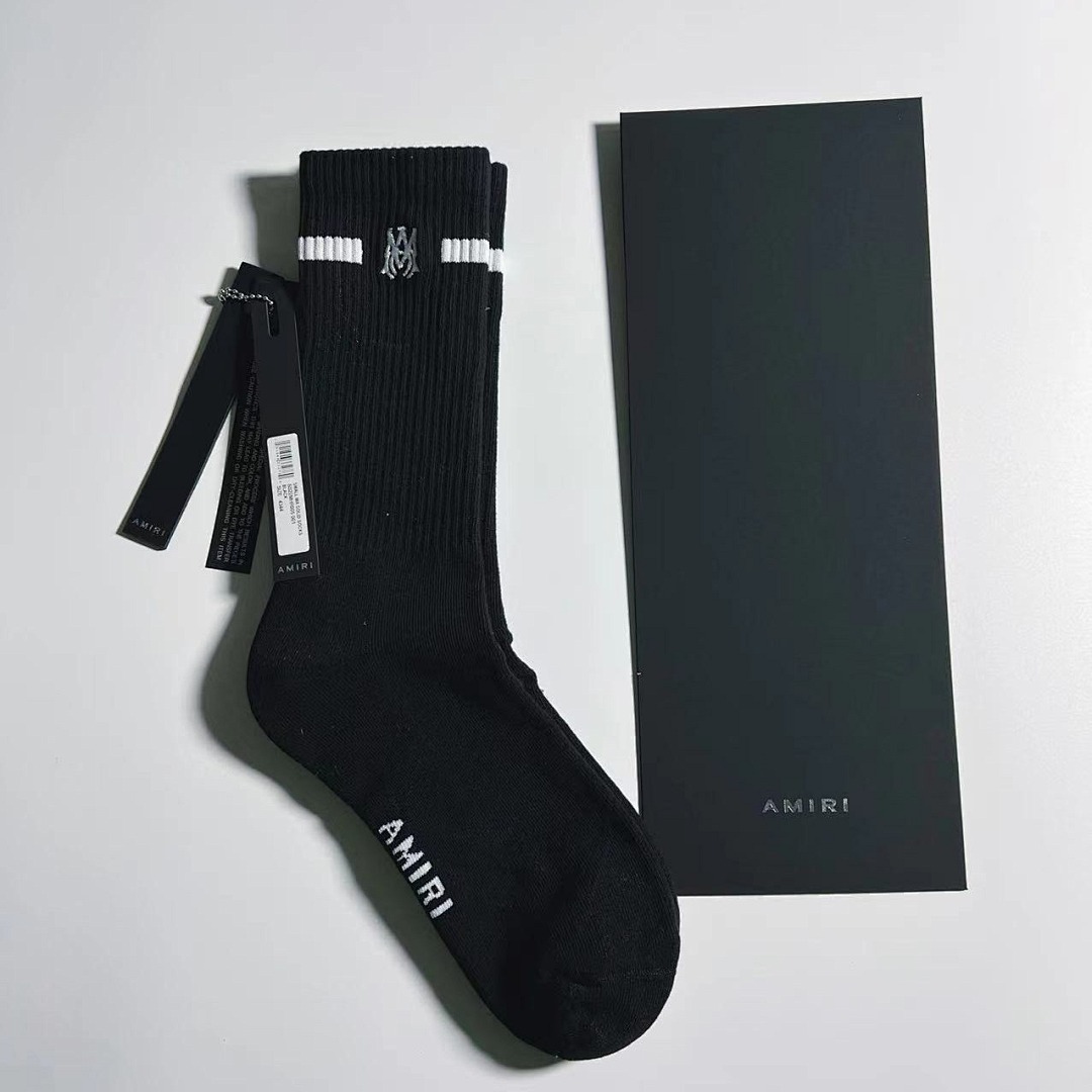 AMIRI 1:1 Embroidery Logo Socks Embroidered - Image 21
