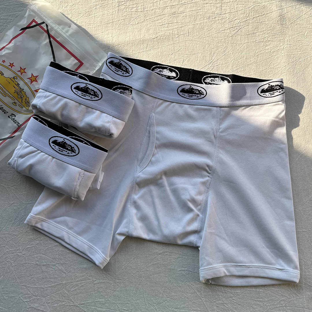 Underwear(Mirror CO BOXER 3Pacs Logo (White)