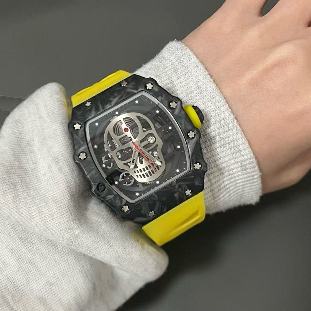 Chanel Luminous SKULL Watch Red Glow (Quite Heavy Good Quality) - Image 3