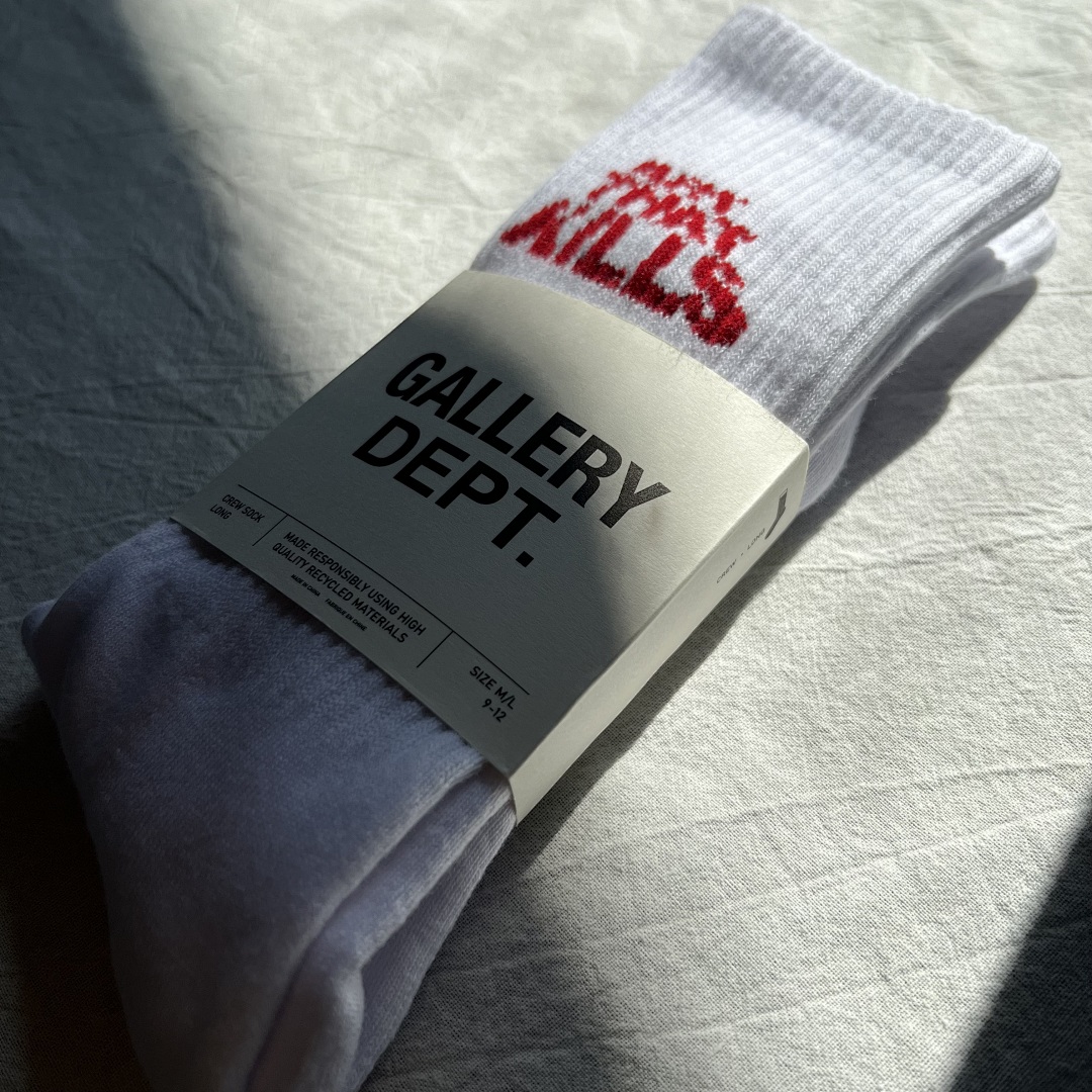 Lanvin Gallery Dept “ARE THE KILLS" Towel Socks - Image 4