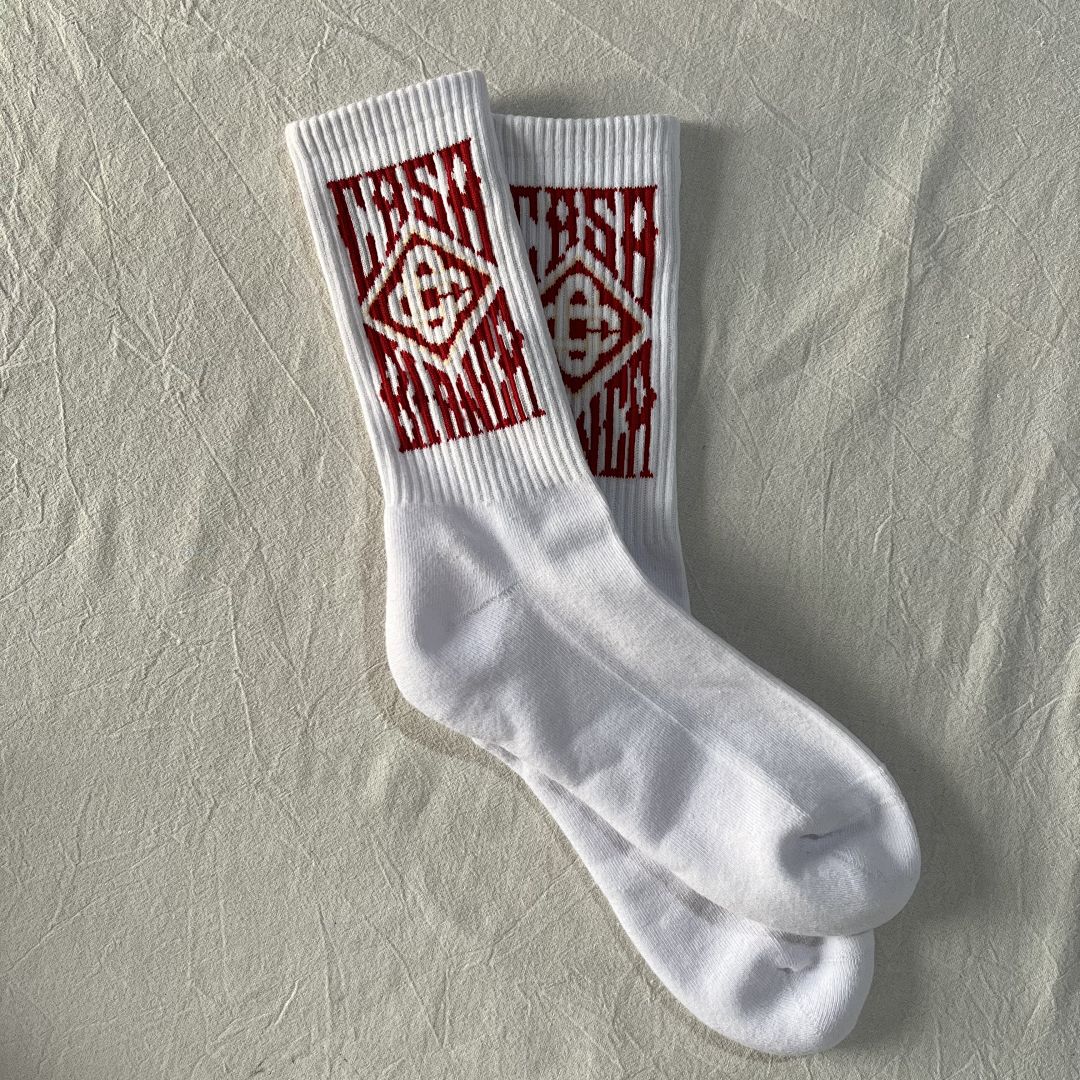 Accessiories Gothic Logo Socks White Wind - Image 3