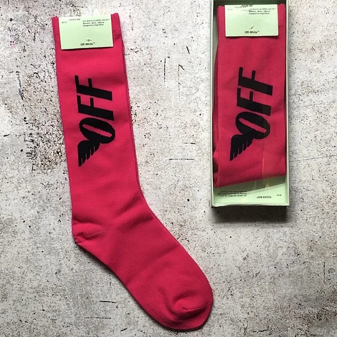 Accessiories OFF White Socks Fluorescent Light Quad - Image 2