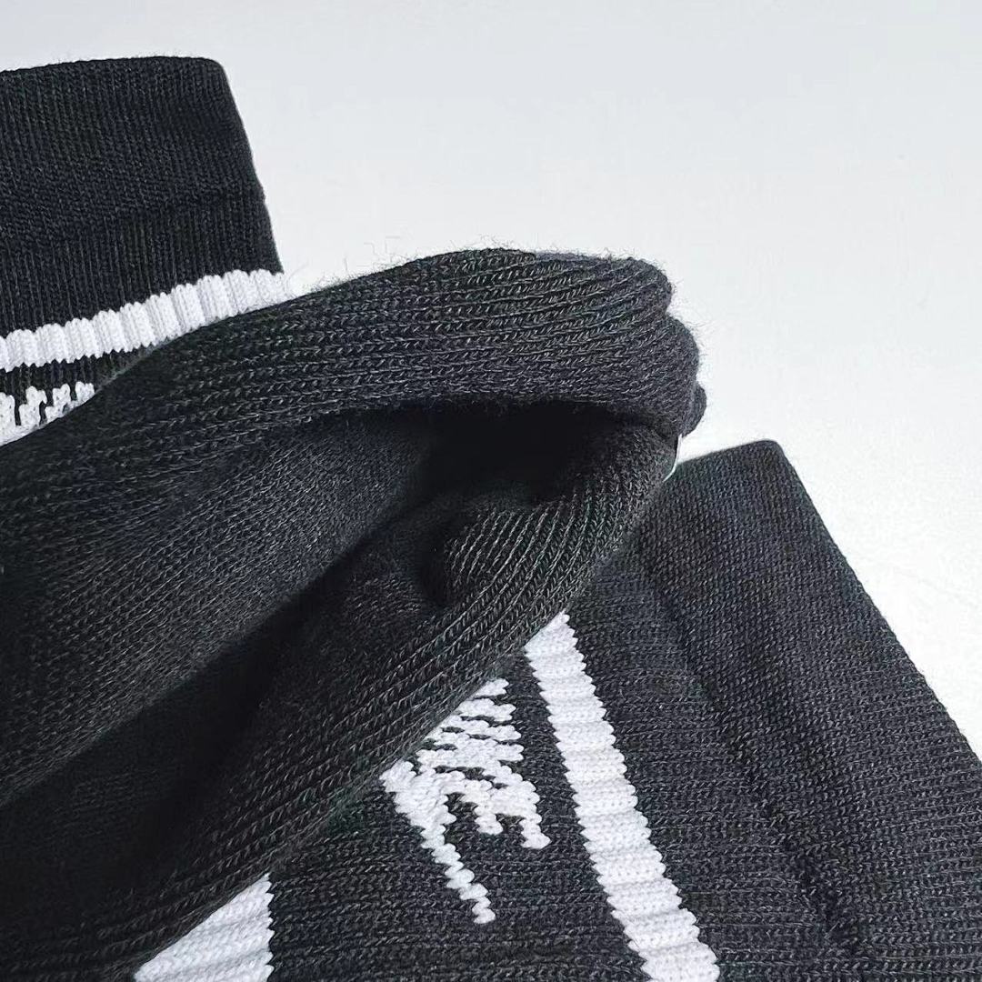 Accessiories NK White And Black Socks Striped Mid N √ - Image 9