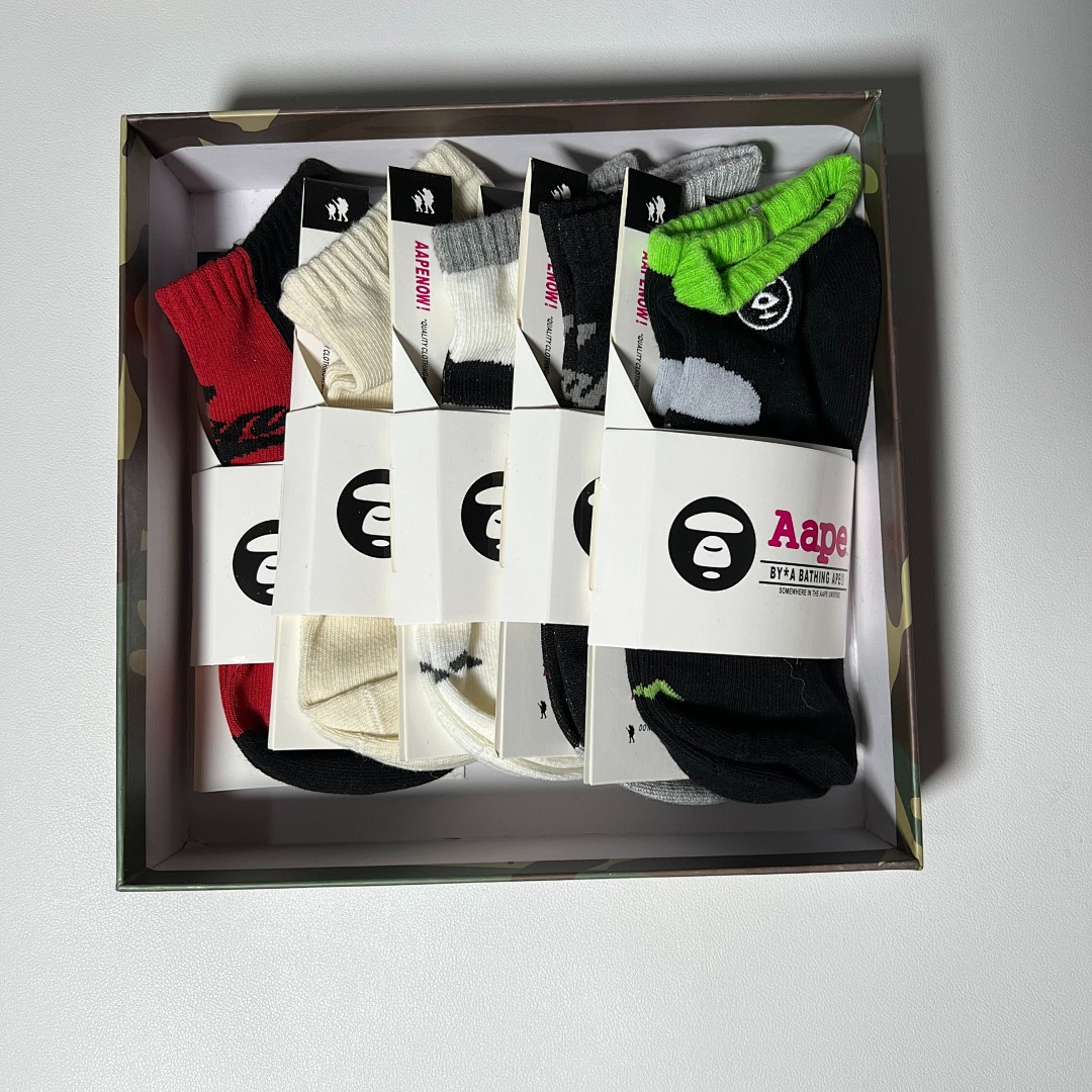 Bape APE Box Package Socks _2