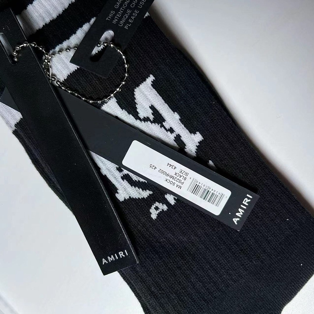 AMIRI 1: 1 Amiri Towel Socks ——With Tag - Image 4