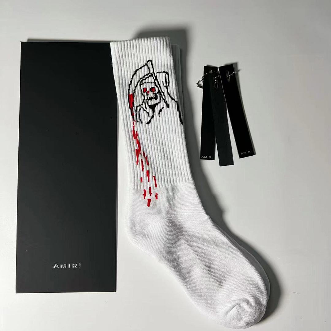 AMIRI 1:1 Amiri 2022 Death Socks With Tag - Image 5