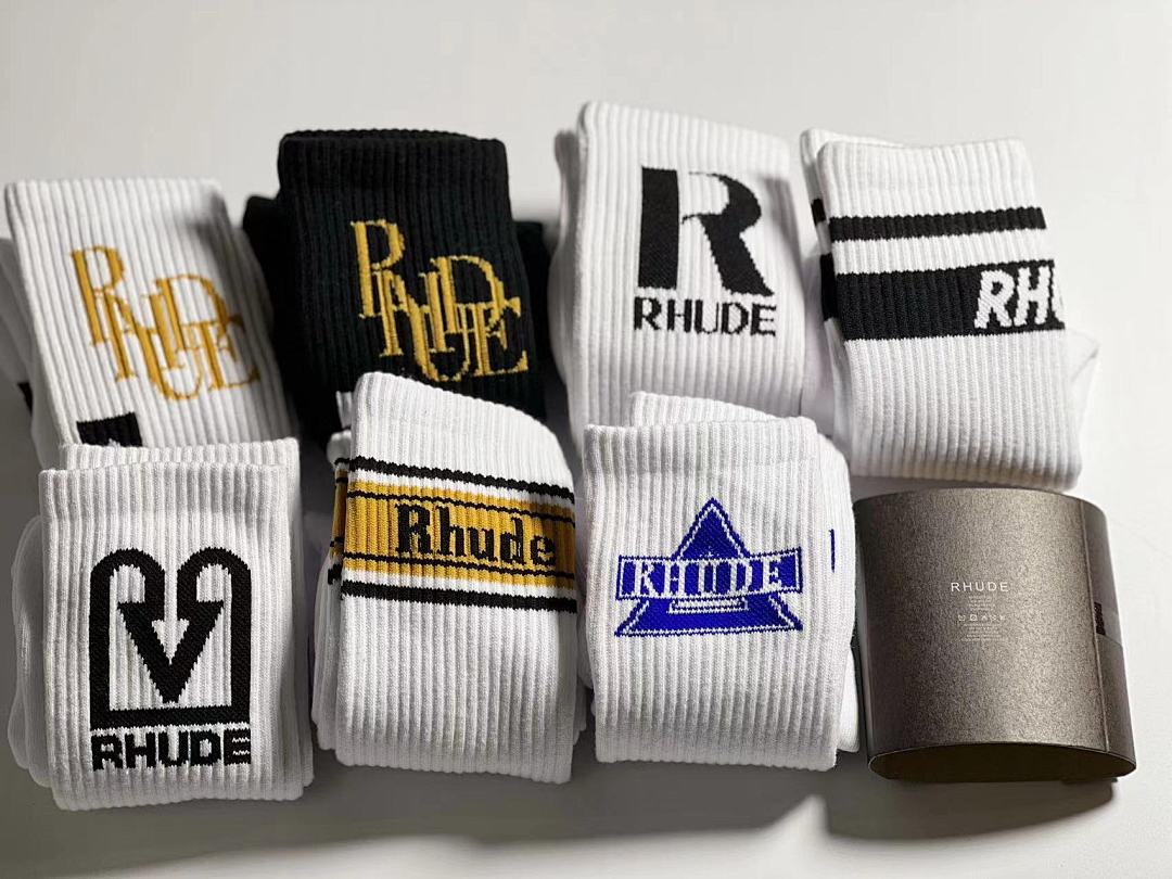 Accessiories Rhude 1: 1 Towel Socks——New Season With 1:1 Cardholder - Image 6