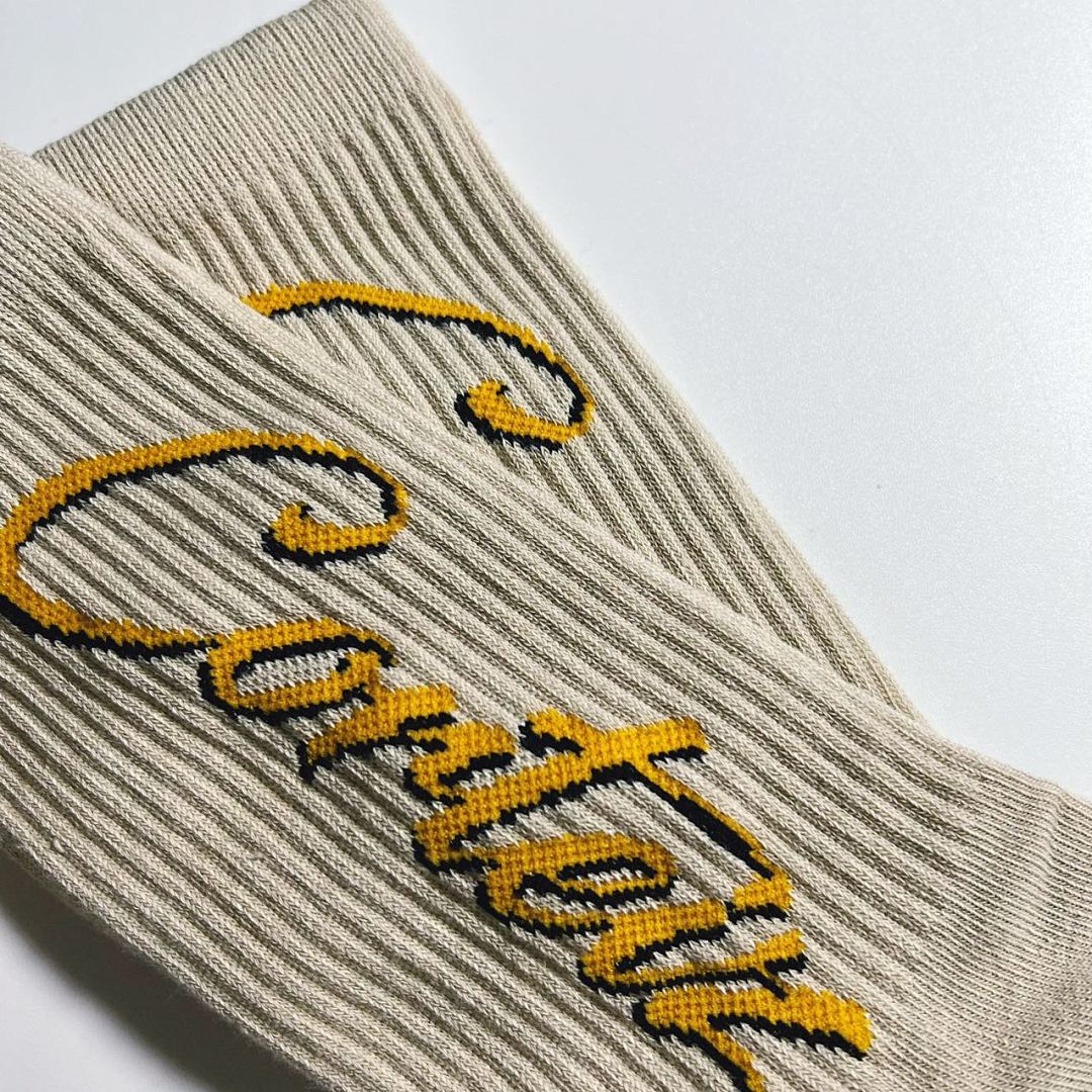 Accessiories 1: 1 Co Grey Yellow Rare Color Socks