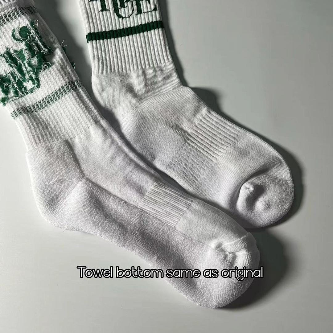 Accessiories 1:1 Rhude 2022 Towel Socks Green (RR) - Image 7