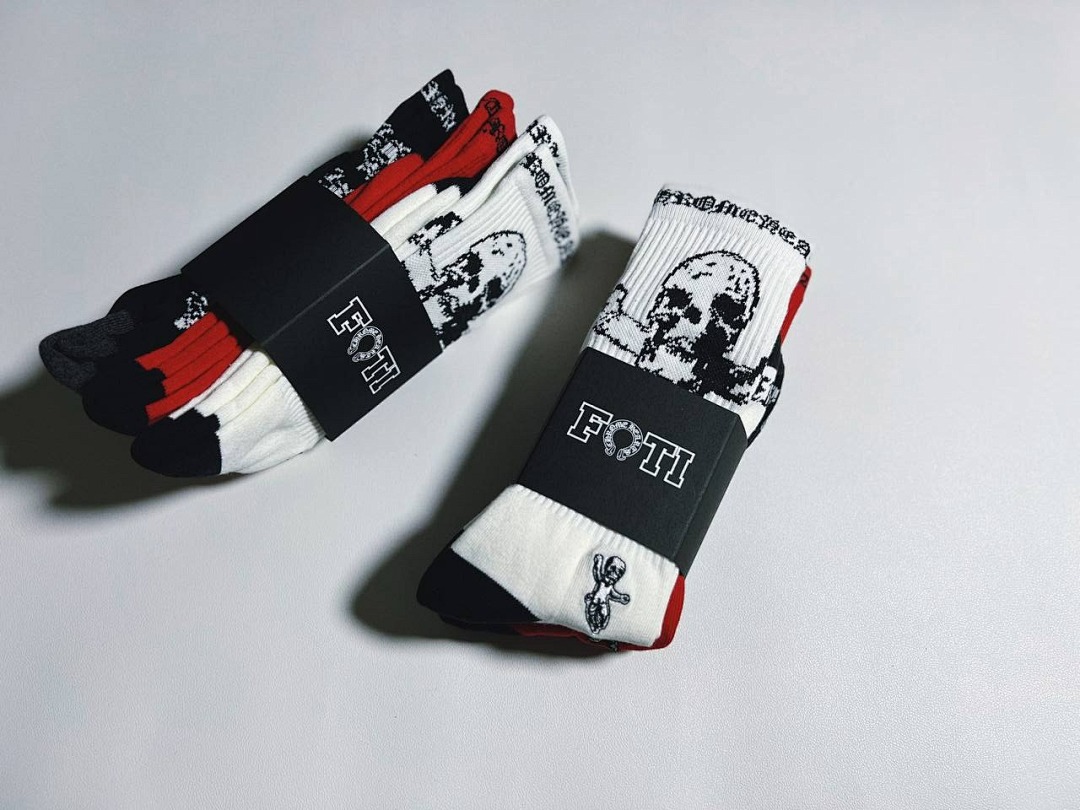 Chanel Chrome Hearts FOTI 3 Pairs Socks - Image 6