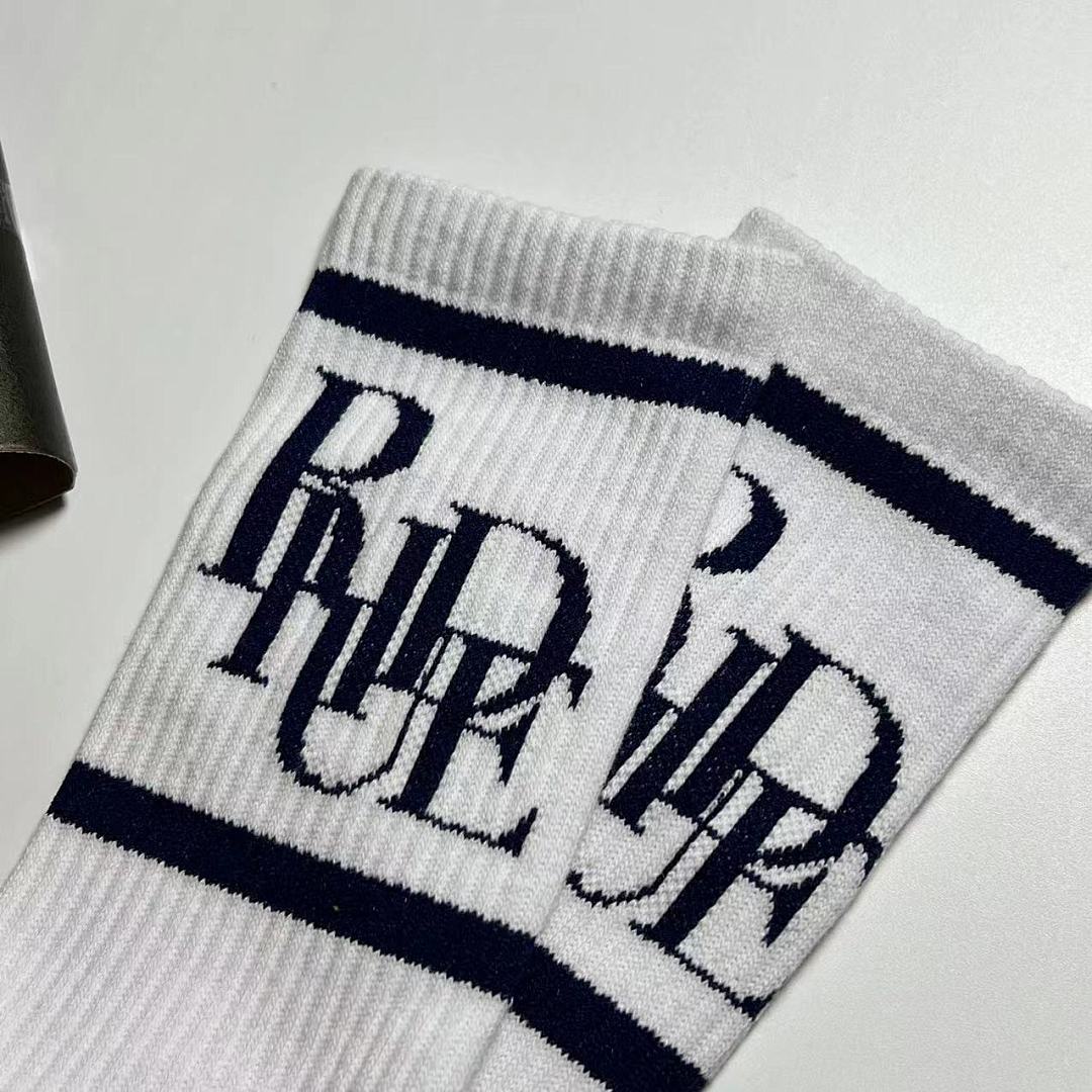 Accessiories 1:1 Rhude 2022 Towel Socks Blue (RR) - Image 6