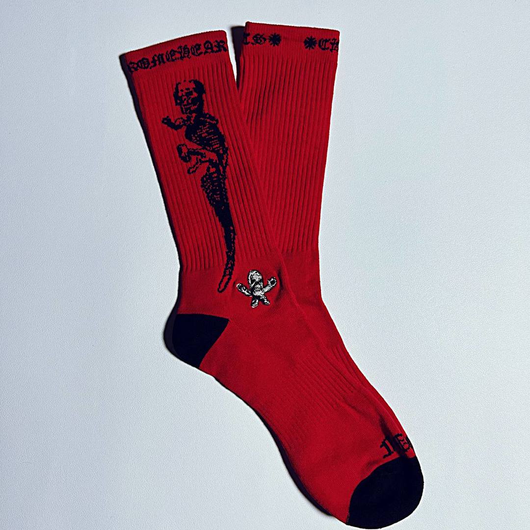 Chanel Chrome Hearts FOTI 3 Pairs Socks - Image 18