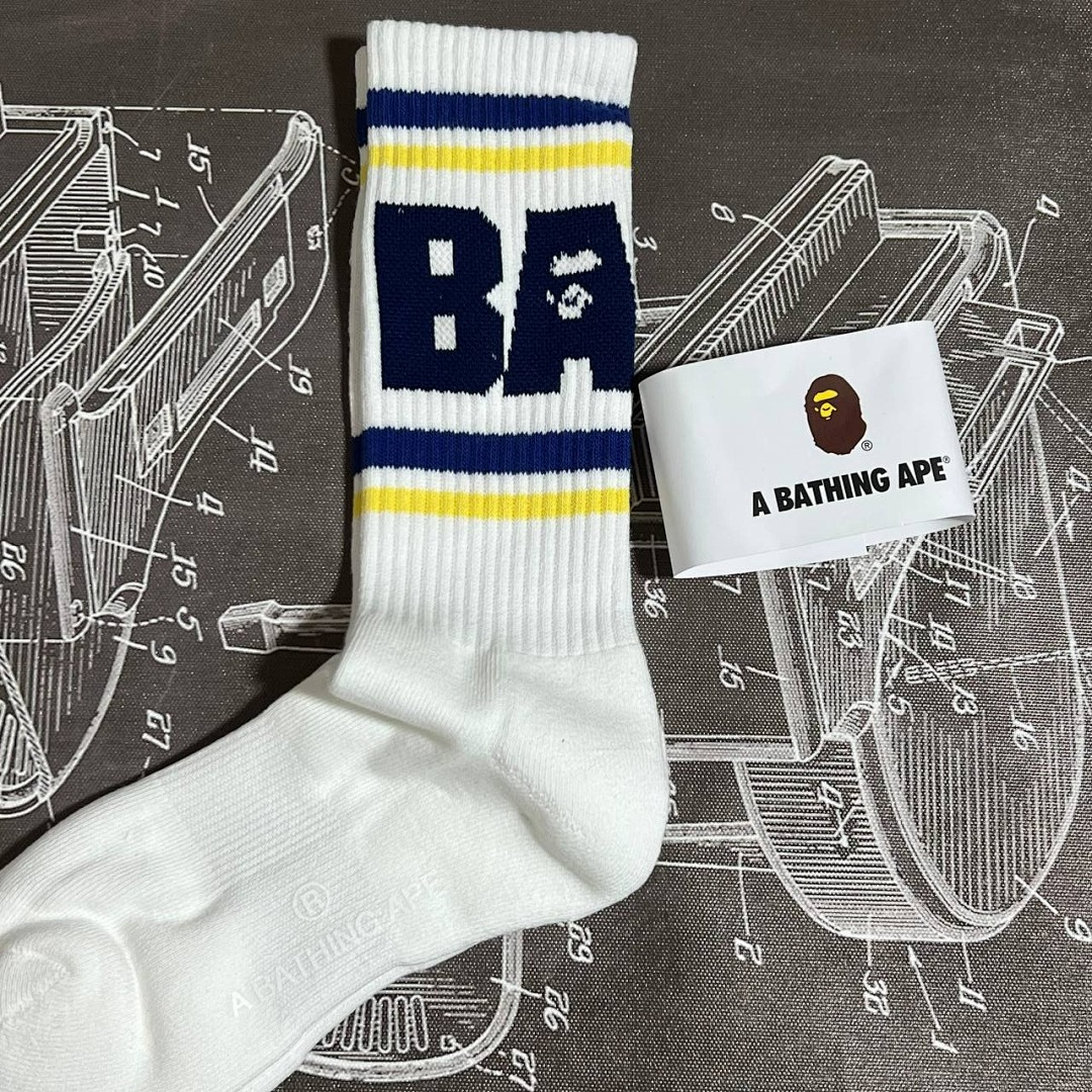 Bape 2023 BA Towel Socks - Image 8