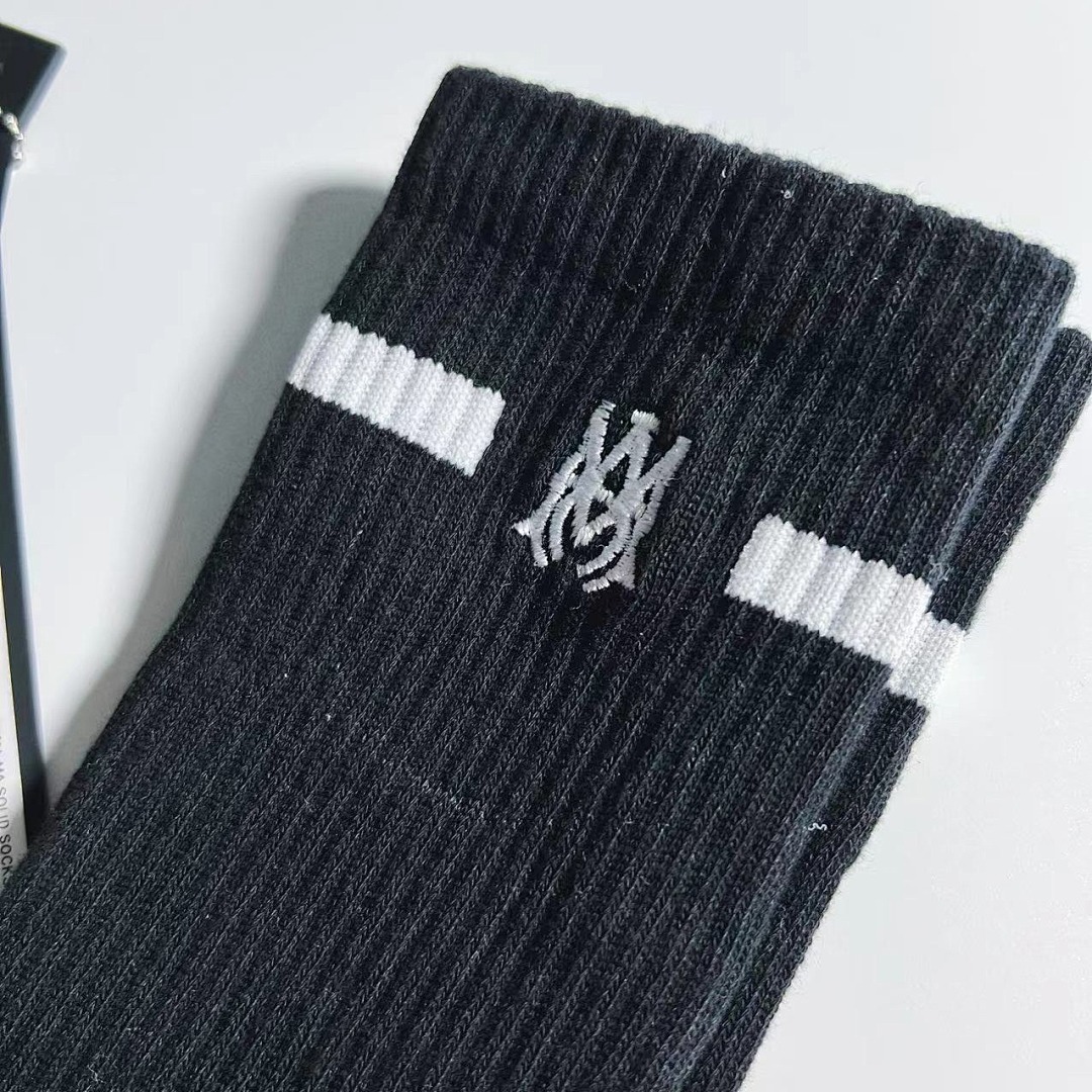 AMIRI 1:1 Embroidery Logo Socks Embroidered - Image 23