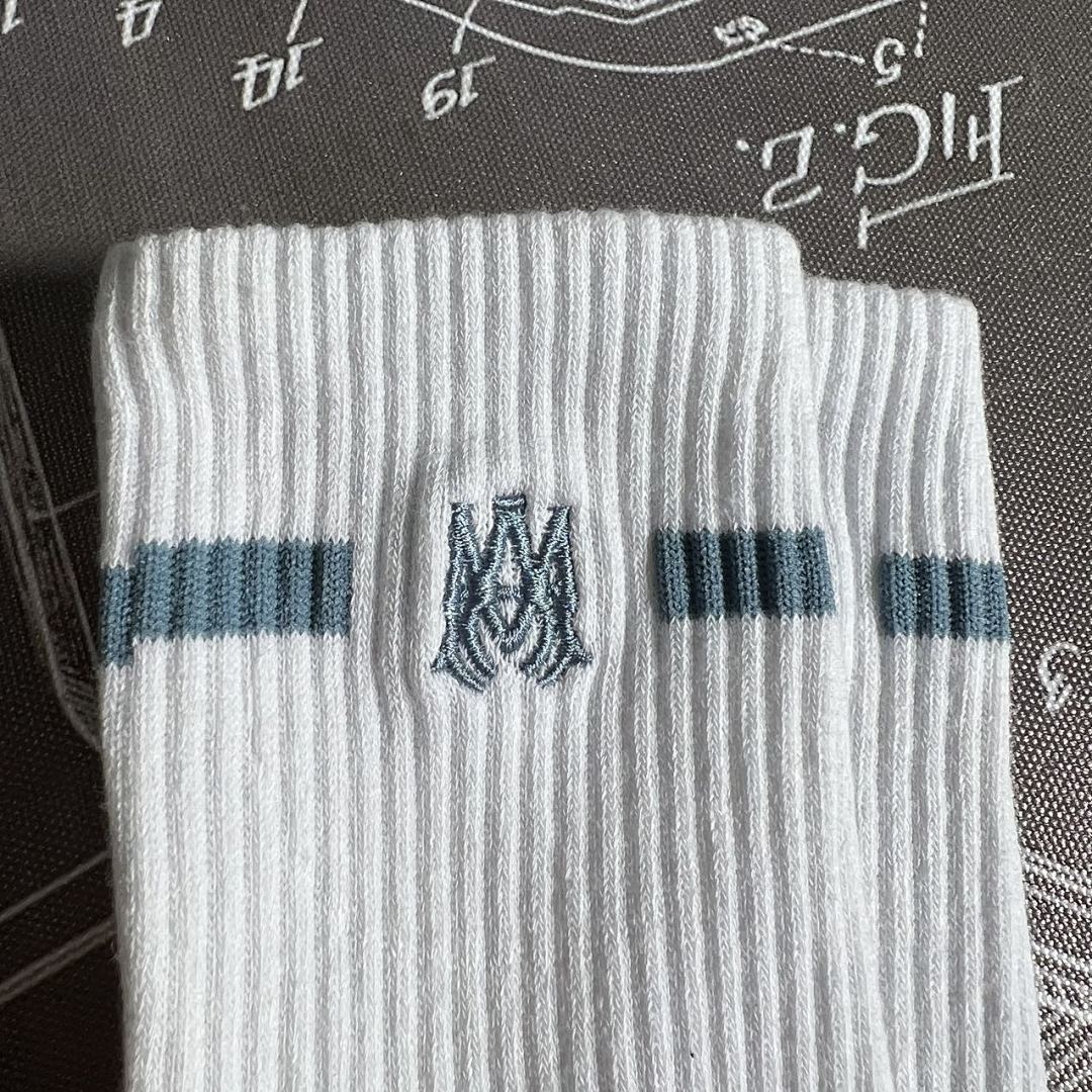 AMIRI 1:1 Embroidery Logo Socks Embroidered - Image 17