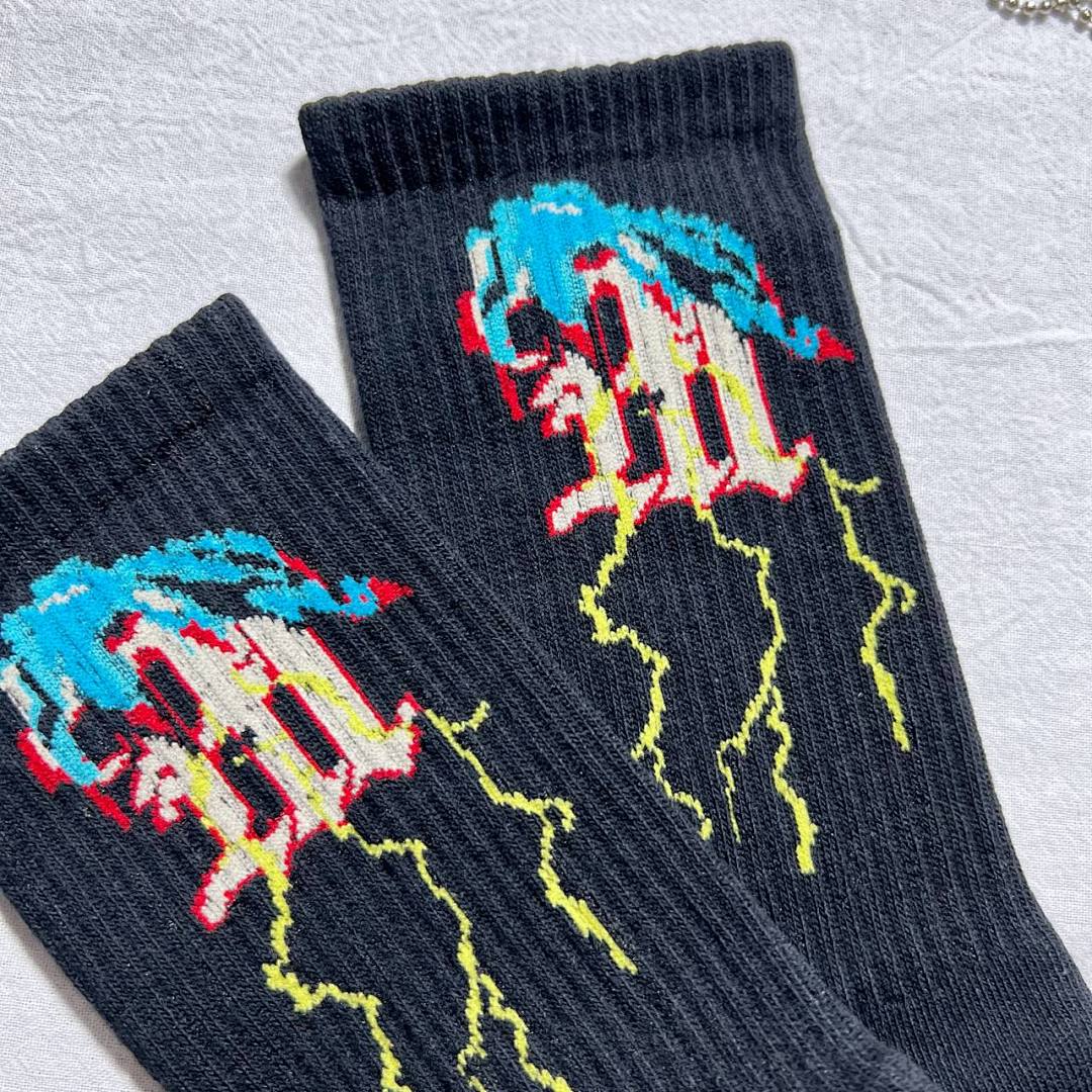 AMIRI 2023 Blue Thunder Towel Socks - Image 4