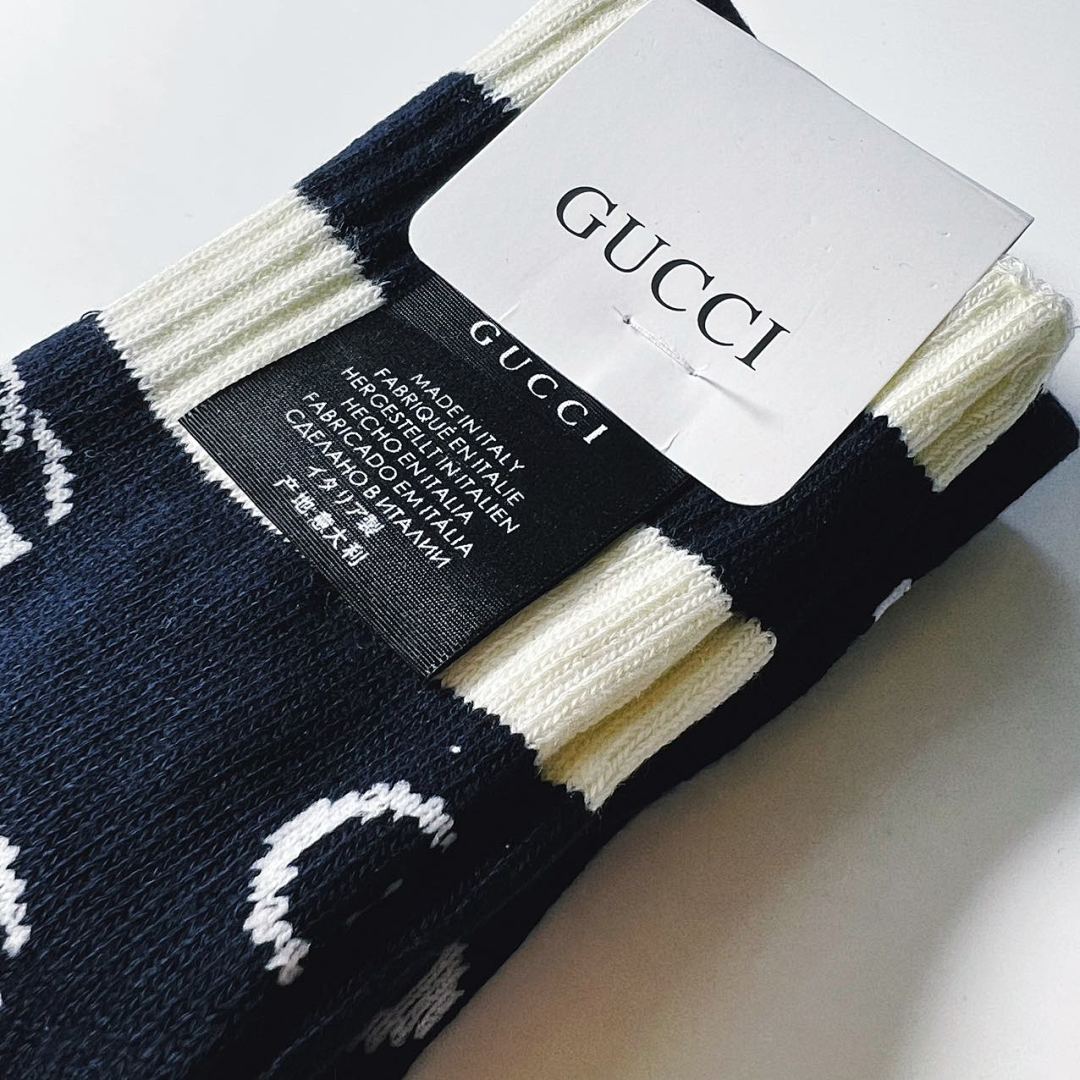 Accessiories GG Blue Long Socks - Image 6