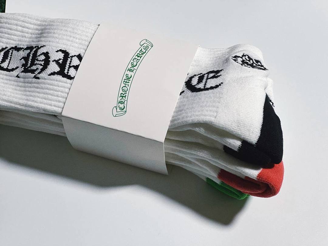 Chanel Chrome-Hearts 2023 Logo Towel Socks - Image 6