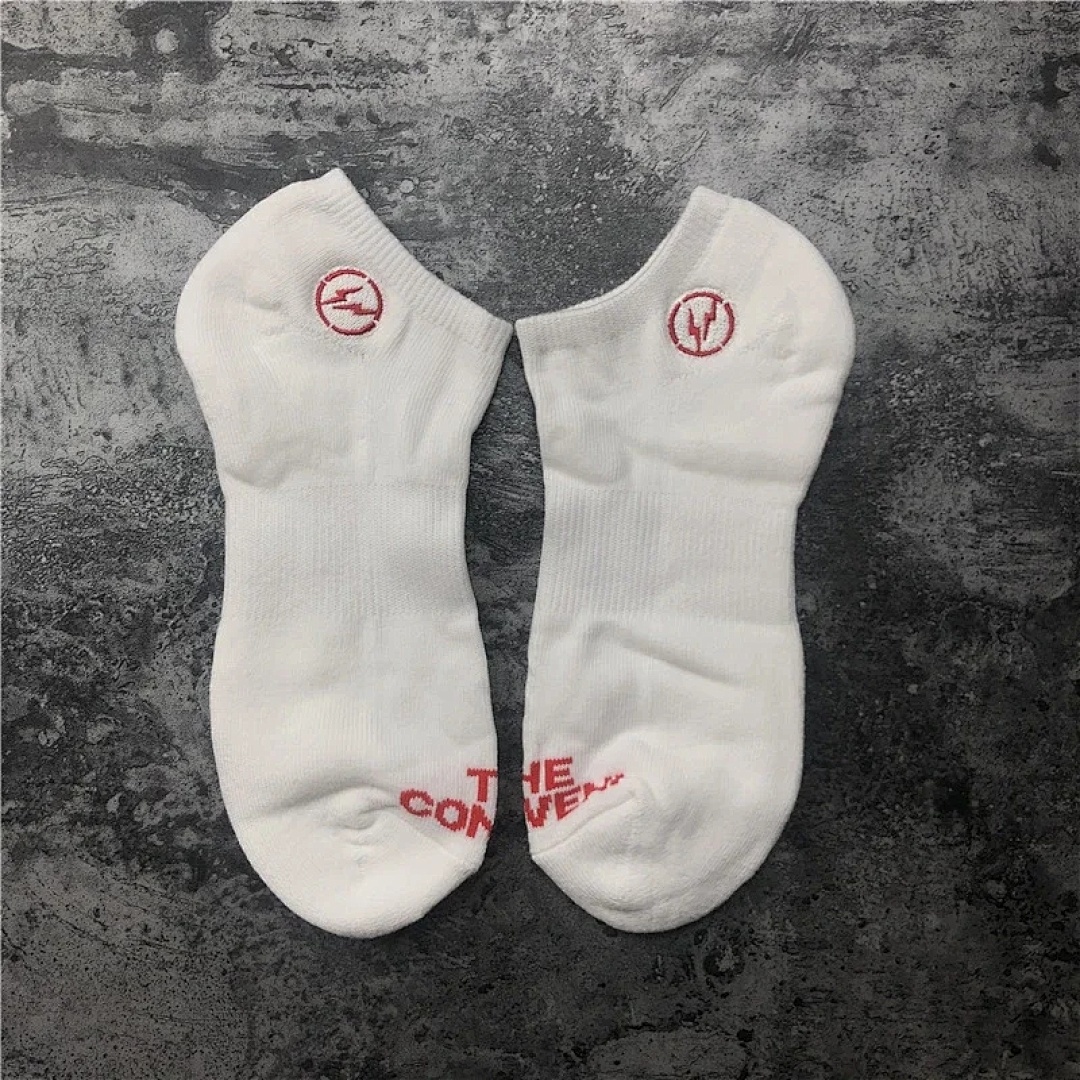 Other Fragment Electric Embroidered Socks Mens (Cream) - Image 8