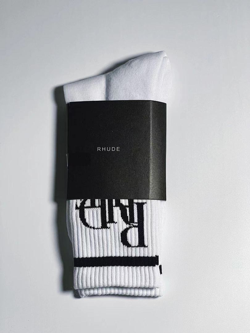 Accessiories 1:1 Rhude 2022 Towel Socks Green (RR) - Image 12