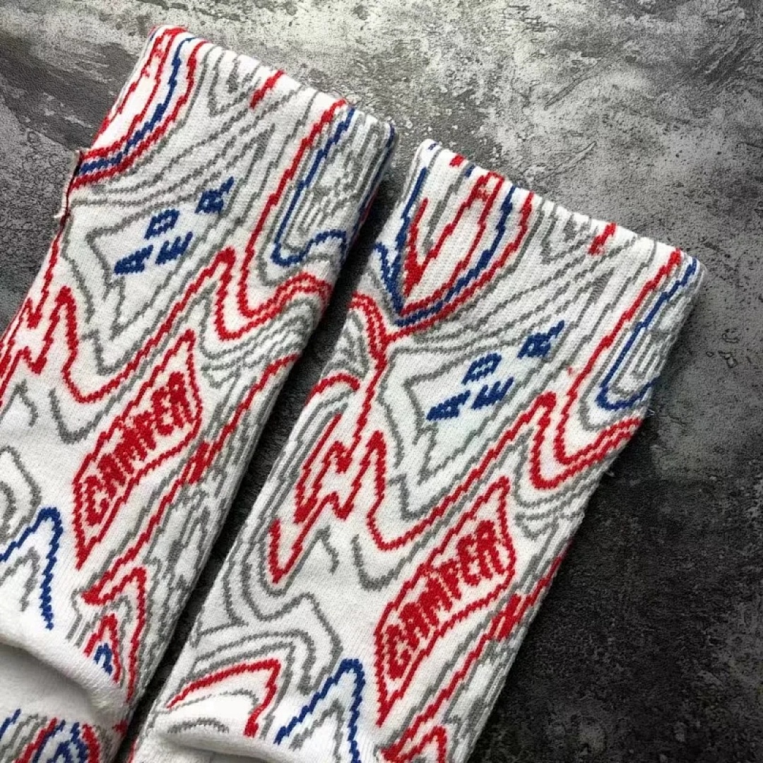 Accessiories Ader Red And Blue Scrawl Socks - Image 7