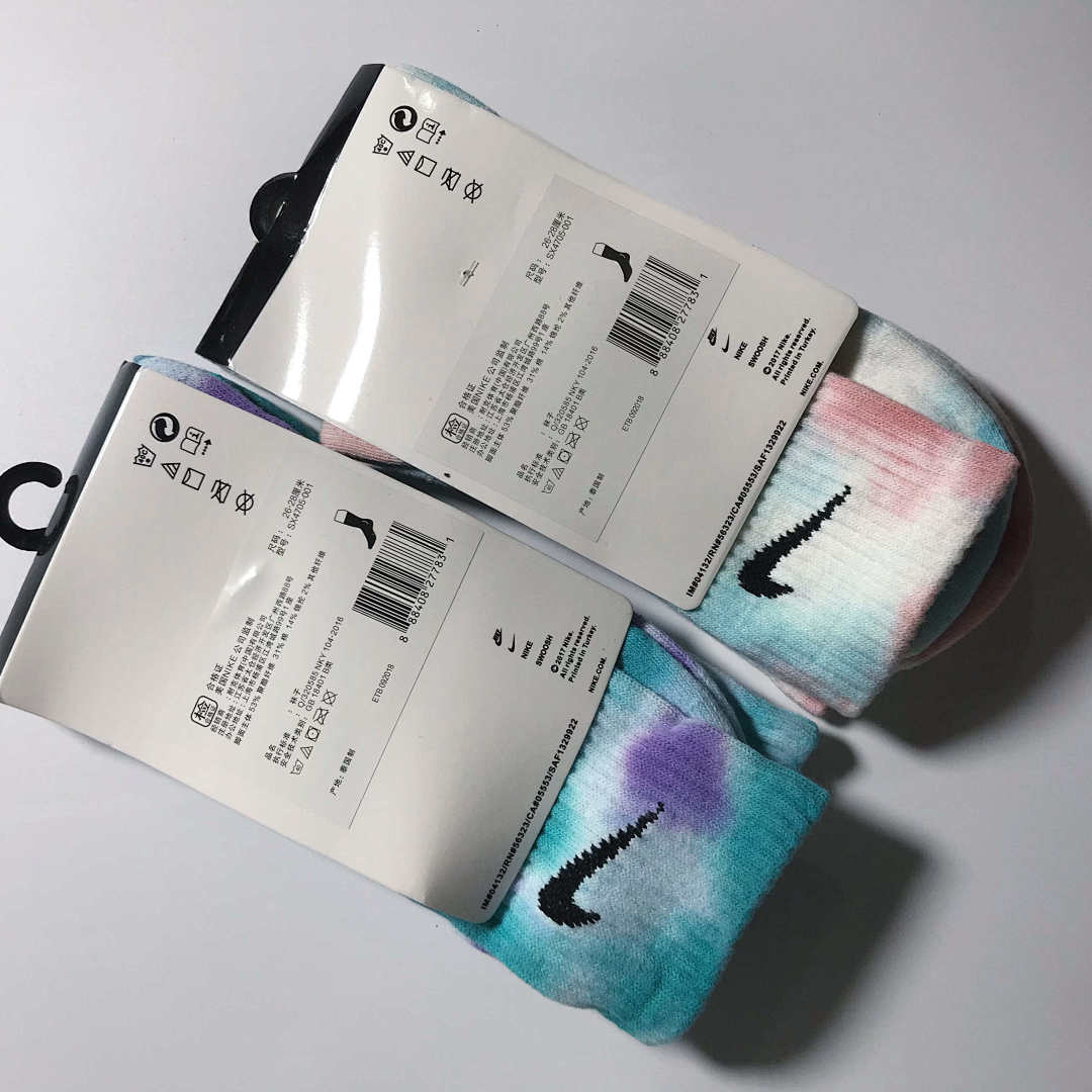 Accessiories NK Tie Dye Fleece Sole Socks - Image 2