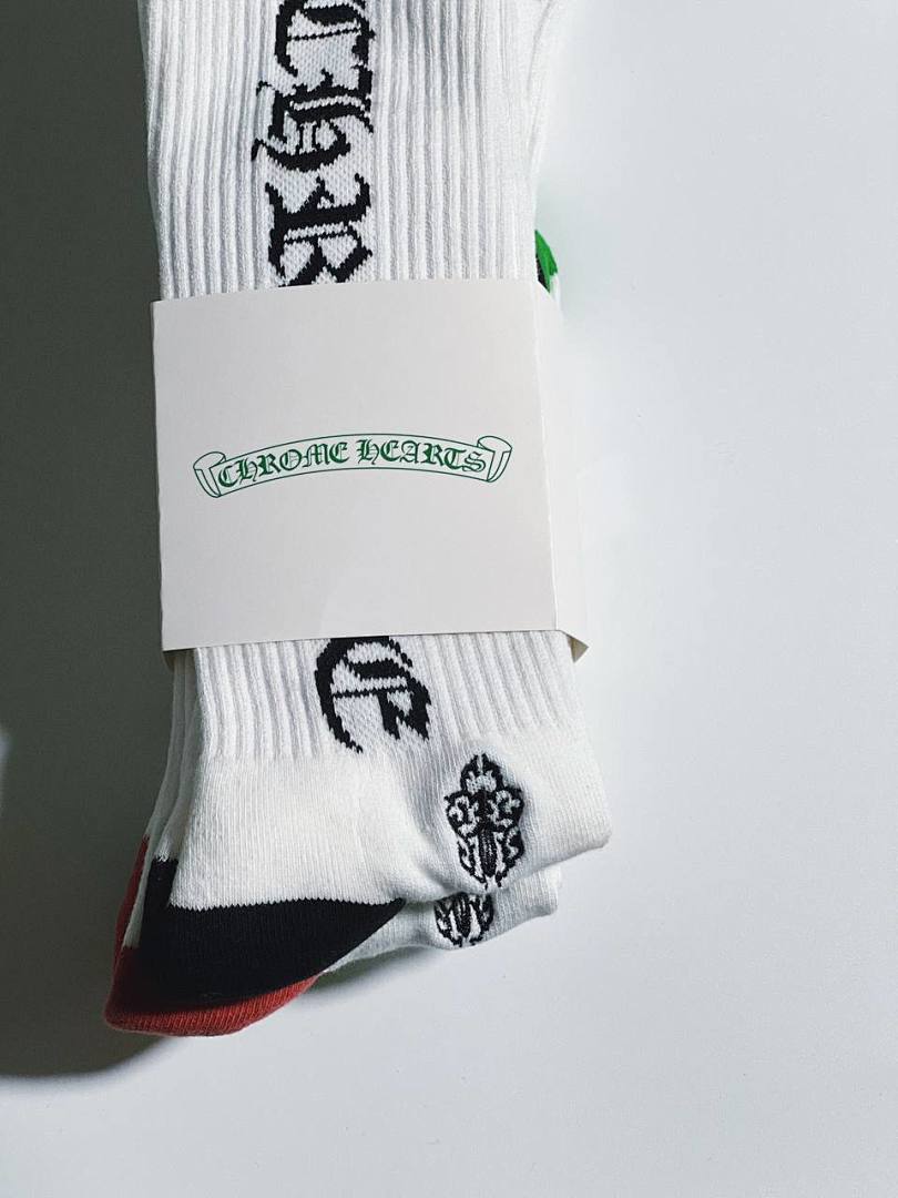 Chanel Chrome-Hearts 2023 Logo Towel Socks - Image 10