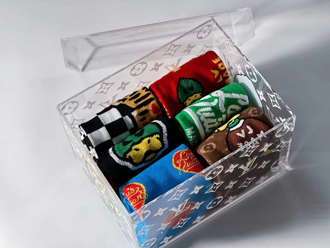Accessiories 6 Pairs Desinger Socks—— High Box - Image 3