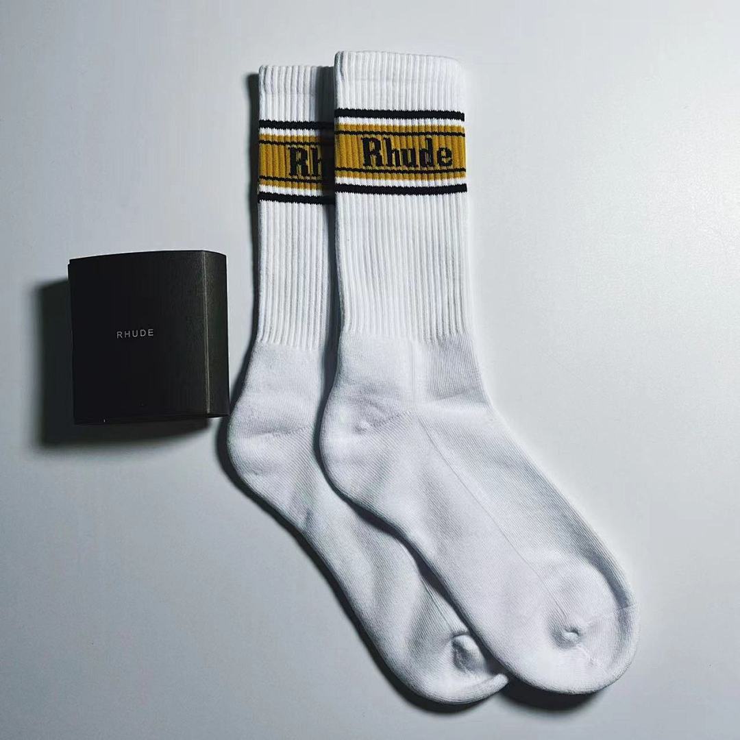 Accessiories Rhude 1: 1 Towel Socks——New Season With 1:1 Cardholder - Image 30